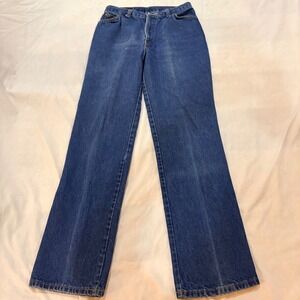 Vintage Chic by h.i.s. High Waisted Straight Leg Blue Jeans Size 15/16 Med Wash‎